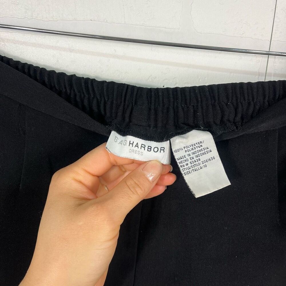 Vintage Sag harbor Womens Trouser size 10 Black - Picture 13 of 15